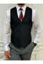 Men's Combination Suit Swallow Collar Italian Cut Slim Fit Jacket Vest Pants - 3