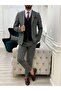 Men's Combination Suit Swallow Collar Italian Cut Slim Fit Jacket Vest Pants