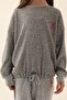 GIRL'S SOFT TEXTURED LONG SLEEVE THERMAL PAJAMAS SET 1638 - 2