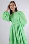 Gather Detailed Dress Spring Green - 2