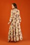 Magnificent Collar Floral Dress Lilac - 7