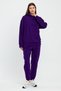 Women's Three Thread Fleece Oversize Tracksuit Set with Elastic Waist and Legs - 5