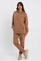 Women's Three Thread Fleece Oversize Tracksuit Set with Elastic Waist and Legs - 3
