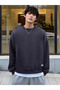 Men's Round Collar Oversize Sweatshirt Basic-sweatshirt - 3