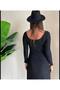 Black dress long - 3