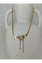 Butterfly Italian Chain Necklace Steel Gold Color - 4