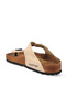 Luke Women's Flip Flops Beach Beige Nubuck Slippers - 3