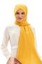 Plain Voile Fabric Shawl Mustard Hrd - 3