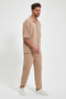 Twist Knitted Shirt Bottom Top Set - 4