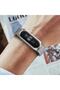 Xiaomi Mi Band 7 Compatible Metal Case, Magnetic Mesh Patterned Stainless Steel Band - 4