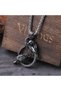 Nordic Odin Huginn & Muninn Stainless & Tarnish 316L Steel Necklace
