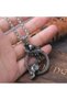 Nordic Odin Huginn & Muninn Stainless & Tarnish 316L Steel Necklace - 3