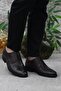 42021 Brown Inside and Outside Genuine Leather Rubber Sole Men's Shoes - 2