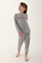 GIRL'S SOFT TEXTURED LONG SLEEVE THERMAL PAJAMAS SET 1639 - 4