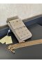 ARM.265.VZ.PA Armine 2 Compartment Zipper and Clip Closure Designed Leather Handbag