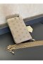 ARM.265.VZ.PA Armine 2 Compartment Zipper and Clip Closure Designed Leather Handbag - 2