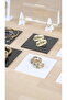 Square black plexi table 3 pieces jewelry stand organizer and photography - 3