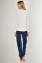 100% OAMUK LONG SLEEVE WOMEN'S PAJAMAS SUIT 3176 - 5
