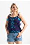 Hanging Sile Cloth Atiye Blouse Purple Purple