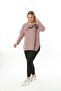 LARGE SIZE SOFT FLOWER PATTERNED Pullover - 3