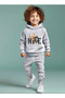 Children's Nope Printed Bottom-Top Tracksuit Set