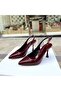 Burgundy patent leather 9 cm heels 0760