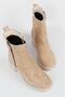 WOMEN'S BEIGE SUEDE GENUINE NATURAL LEATHER NUMBER 36-41 BOOTS & BOOTIES - 2
