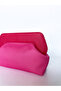 Heybes Women's Pink Corded Wide Clutch Handbag - 3