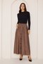 Thick Button Detailed Winter Long Ecrin Skirt, Long Skirt, Hijab Skirt, Winter Skirt, Skirt