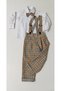 Boy's Baby Shirt and Pants Salopet Set with Borbory Pattern 0-5 Years Old - 2