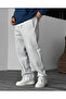 Men's Gray Baggy Cut Tracksuit Bottom
