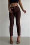 High Waist Brown Mom Jeans Brown Lycra Mom Jeans 2024
