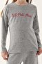 GIRL'S SOFT TEXTURED LONG SLEEVE THERMAL PAJAMAS SET 1639 - 2