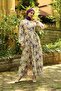 Magnificent Collar Floral Dress Lilac