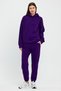 Women's Three Thread Fleece Oversize Tracksuit Set with Elastic Waist and Legs - 3