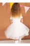 Cherry Short Sleeve Cotton Lined Tutu Skirt Girl's Tulle Princess Dress - 4