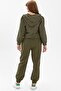Irem Printed Flannel Autumn and Winter Trousers Khaki Hk - 2
