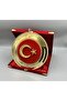 25 Cm Gold Plate Plaque Philography Art - 4