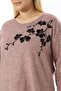 LARGE SIZE SOFT FLOWER PATTERNED Pullover - 4
