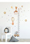 Giraffe Fox Balloon and Elephant Themed Height Meter Fun Sticker for Kids Room Wall Mirror Cabinet Door - 4