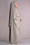 Double Set Medina Silk Fabric Shawl and Dress Beige - 4