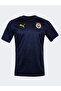 Unisex Fenerbahçe Licensed 2023/24 a Team Navy Blue-Yellow Coach Training T-Shirt