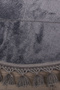Relax Anthracite Round 100x100 Cm Pompom Fringed Non-Slip Base Machine Washable Bath Mat - 5