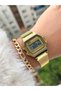 Brand Gold Color, Straw Cord, Waterproof, 2 Years Warranty, Digital Sports Women's Wristwatch + Bracelet - 5