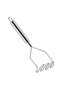 24 Cm Luxury Stainless Steel Potato Masher Convenient Practical Puree Maker Zigzag Tip - 2