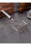 24 Cm Luxury Stainless Steel Potato Masher Convenient Practical Puree Maker Zigzag Tip - 5