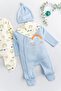 Rainbow Themed Baby Boy Girl Double Jumpsuit - 2