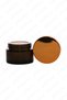 30ml amber cream jar glass cream box bright gold color with protection lid 30cc glass jar (3 pcs) - 8