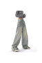 Y2K RECYCLED BAGGY POCKET JEAN PANTS - 4