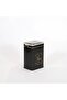 Ef043-l0 Sn_tea Black Patterned Rectangular Metal Storage Container 8x10 Cm - 2